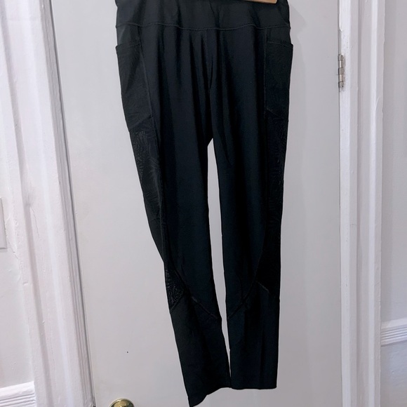 Victoria’s Secret Black Leggings with Mesh Detail - Picture 2 of 5